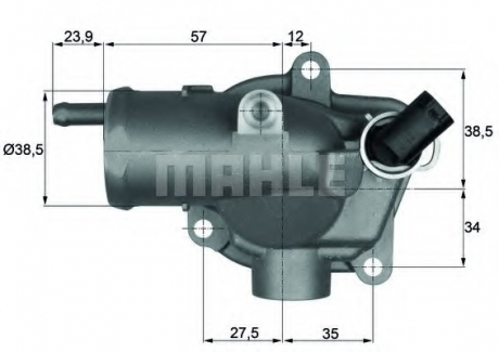 Термостат (Mahle) MAHLE / KNECHT TH 11 87 (фото 1)
