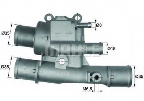 Термостат MAHLE / KNECHT TI 123 88 (фото 1)