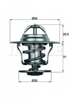 Термостат MAHLE / KNECHT TX 15 84D