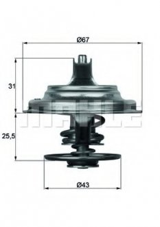 Термостат MAHLE / KNECHT TX 23 83D