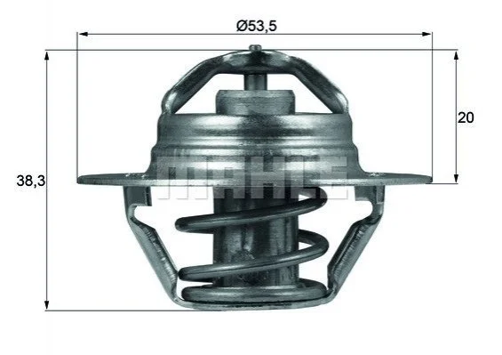 Термостат системи охолодження Mahle / Knecht MAHLE / KNECHT TX 88 88D (фото 1)