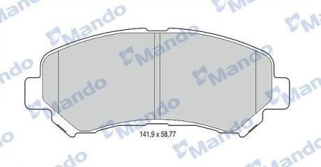 Колодки гальмівні дискові NISSAN QASHQAI, TEANA, X-TRAIL передн. MANDO MBF015236