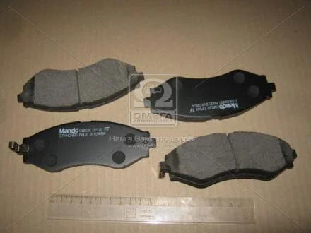Колодка гальм. диск. DAEWOO LEGANZA передн. (вир-во Mando) MANDO MPD08