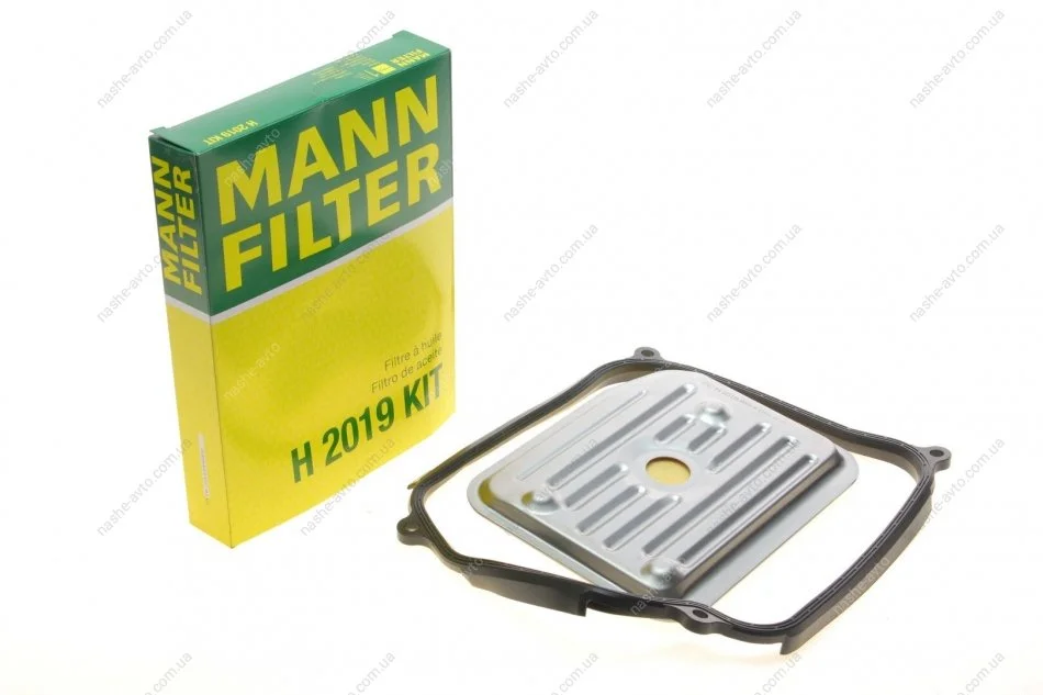 Фільтр масляний АКПП VW GOLF III, IV 91-06, SKODA OCTAVIA I з прокладкою (вир-во) MANN H2019KIT (фото 1)