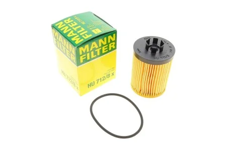 Фильтр масляный Opel Corsa1-12V Astra 1.6 OE648/OX173D MANN HU712/8X