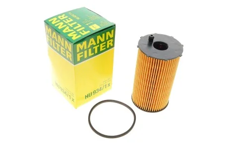 Фільтр масляний PSA 2.7 HDI 05-, LR DISCOVERY 3, 4 2.7 TD 04- (вир-во) MANN HU934/1X