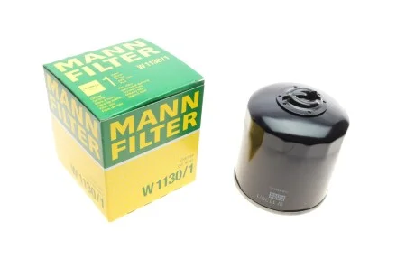 Фільтр масляний VW T4 1.9 D 90-03, AUDI 100 2.0-2.4 D 82-94 MANN W1130/1