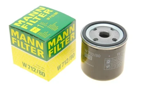 Фільтр масляний SAAB 9000 2.0-2.3 84-98 (вир-во) MANN W712/80