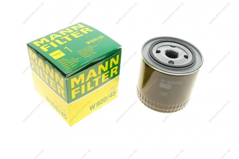 Фільтр масляний FORD MONDEO 2.5-3.0 94-07 (вир-во) MANN W920/45 (фото 1)