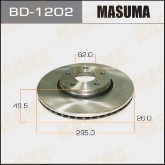 Диск тормозной (Кратно 2 шт) MASUMA BD1202