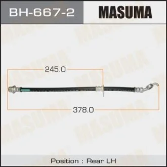 Шланг тормозной  MASUMA BH6672
