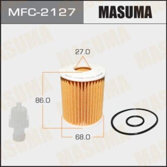 Фильтр масляный (вставка) Toyota Avensis (06-15), FJ Cruiser (10-), Land Cruiser MASUMA MFC2127