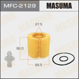 Фильтр масляный (вставка) Lexus NX200T (14-), RX 350 (08-)/ Toyota Camry (06-), MASUMA MFC2129