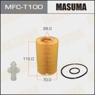 Фильтр масляный (вставка) Toyota Land Cruiser, Sequoia, Tundra (07-) M MASUMA MFCT100