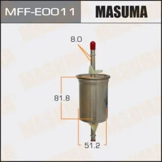 Фильтр топливный Ford Focus (-05)/ Mazda 3 (03-13)  MASUMA MFFE0011