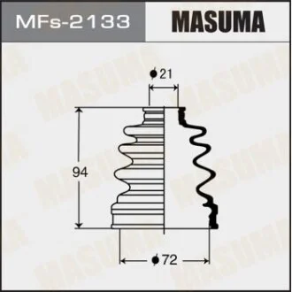 Пыльник ШРУСа внутреннего Subaru Forester, Impreza, Legacy (-06) силикон Masuma MASUMA MFs2133