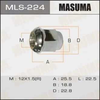 Гайка колеса  MASUMA MLS224