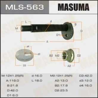 Болт развальный Mitsubishi Pajero (9906) MASUMA MLS563