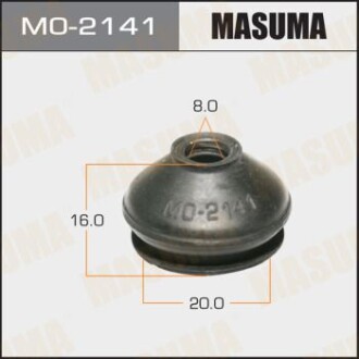 Пыльник опоры шаровой 8х20х16 HONDA CIVIC IX (12-20), HONDA ACCORD IX 2.4 (14-19 MASUMA MO2141