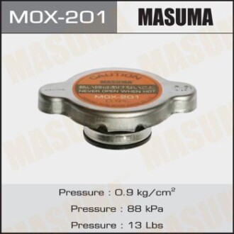 Крышка радиатора Honda/ Mazda/ Mitsubishi/ Nissan/ Subaru/ Suzuki/ Toyota 0.9 ba MASUMA MOX201