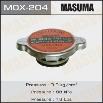 Крышка радиатора Mitsubishi/ Toyota 0.9 bar MASUMA MOX204