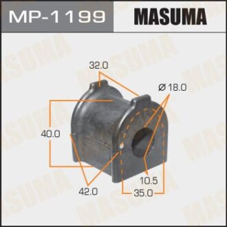 Втулка стабилизатора заднего Toyota FJ Cruiser (10-), Land Cruiser Prado (09-) (MASUMA MP1199