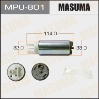 Бензонасос электрический (+сеточка) Mazda/ Mitsubishi/ Subaru MASUMA MPU801