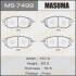 Колодка тормозная передняя Subaru Forester (12-), Impreza (08-14), Legacy (09-14 MASUMA MS7499 (фото 1)