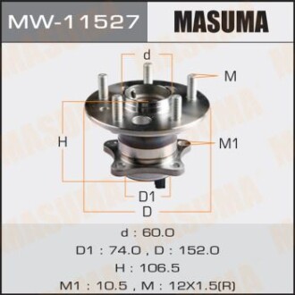 Ступица колеса MASUMA MW11527