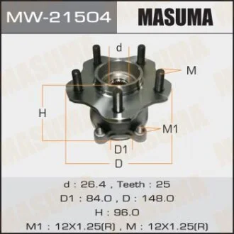 Ступица колеса  MASUMA MW21504