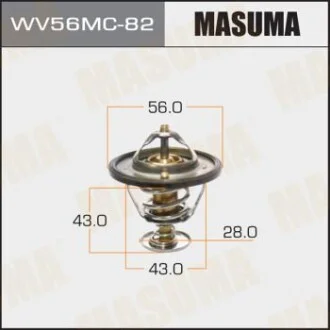 Термостат системи охолодження Masuma WV56MC-82 (Lancer / Colt) MASUMA WV56MC82