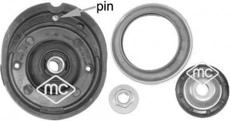 Ремкомплект опоры амортизатора перед Citroen C2, C3 (03-) Metalcaucho 05877
