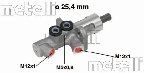 Циліндр гальмівний (головний) Metelli 05-0613