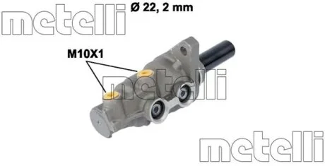 Циліндр гальмівний головний Metelli 05-0830