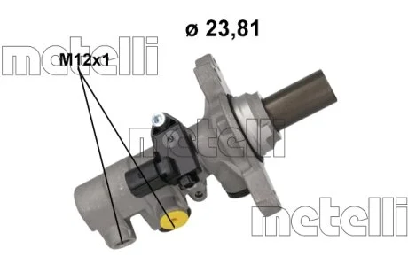 ГОЛОВНИЙ ГАЛЬМ. ЦИЛІНДР Metelli 05-1216