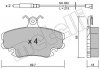 Комплект гальмівних колодок (дискових) Metelli 22-0120-0K (фото 1)