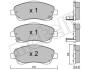 Комплект гальмівних колодок (дискових) Metelli 22-0450-0 (фото 9)