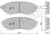 Комплект гальмівних колодок (дискових) Metelli 22-0610-0 (фото 1)