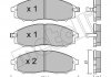 Комплект гальмівних колодок (дискових) Metelli 22-0611-0 (фото 1)