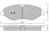 Комплект гальмівних колодок (дискових) Metelli 22-0671-1 (фото 6)