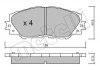 Комплект гальмівних колодок (дискових) Metelli 22-0747-0 (фото 1)