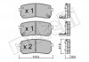 Комплект гальмівних колодок (дискових) Metelli 22-0786-0 (фото 1)