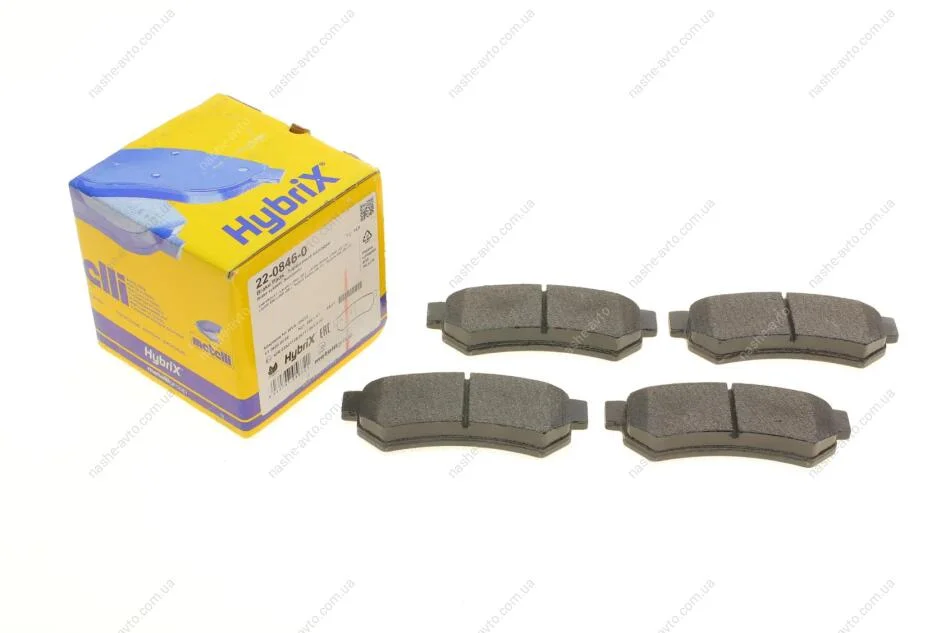Комплект гальмівних колодок (дискових) Metelli 22-0846-0 (фото 1)