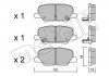 Комплект гальмівних колодок (дискових) Metelli 22-0995-0 (фото 1)