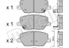 Комплект гальмівних колодок (дискових) Metelli 22-1001-0 (фото 1)