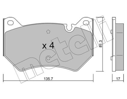 Автозапчастина Metelli 22-1170-0