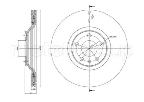 Диск гальмівний Metelli 23-0866C