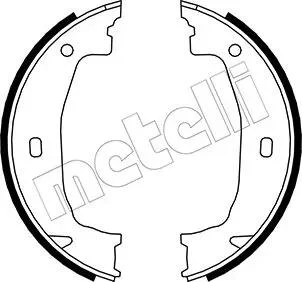 Комплект гальмівних колодок (барабанних) Metelli 53-0018 (фото 1)