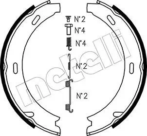 Комплект гальмівних колодок (барабанних) Metelli 53-0233K (фото 1)