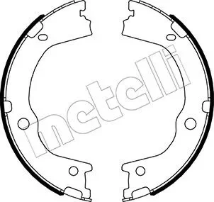 Комплект гальмівних колодок (барабанних) Metelli 53-0498